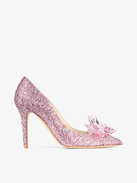 Avril
Rose Mix Suede and Crystal Covered Pointy Toe Pumps