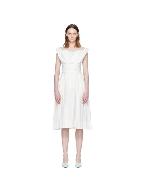 Vivienne Westwood Off-White Sunday Corset Midi Dress