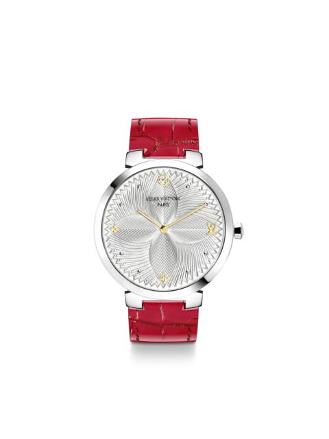 Louis Vuitton Tambour Slim Metallic Flower 39.5