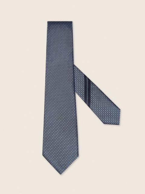 ZEGNA LIGHT AVIO BLUE SILK TIE