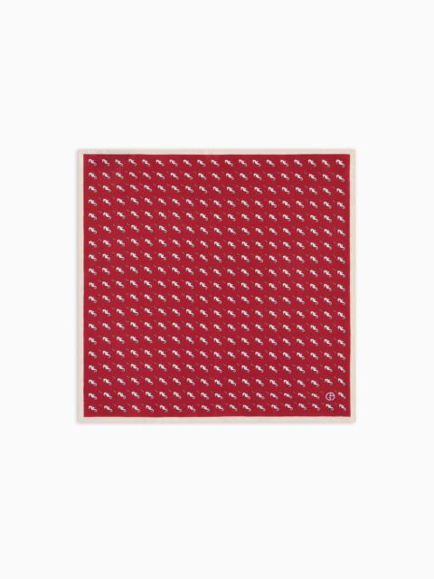 GIORGIO ARMANI ASV printed silk pocket square