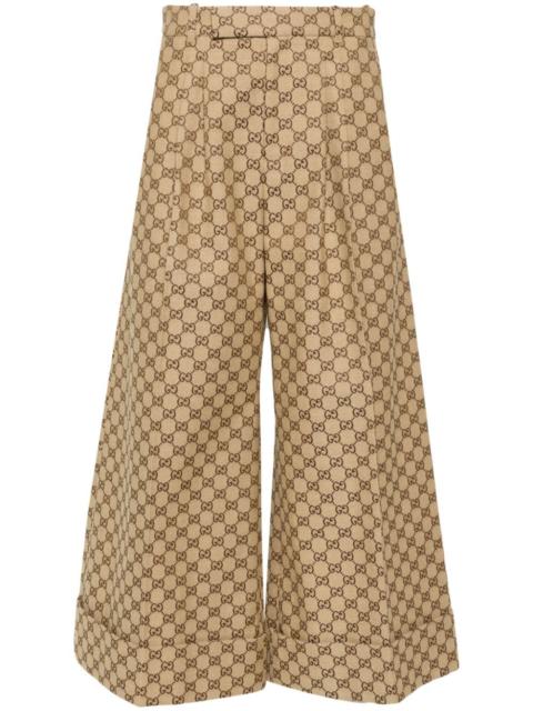 GUCCI GG canvas trousers