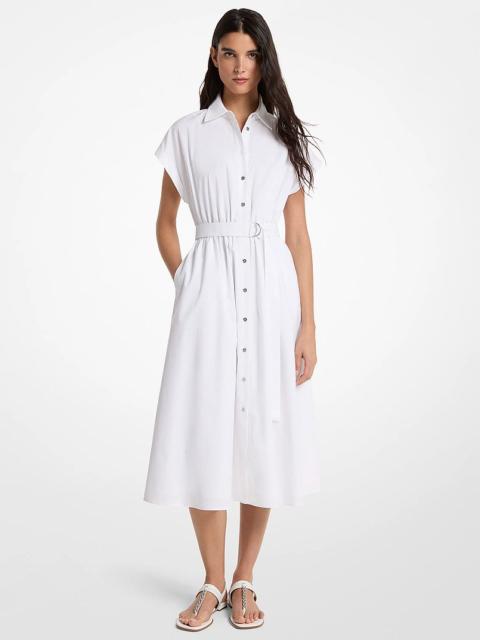 MICHAEL KORS Cotton Poplin Midi Dress