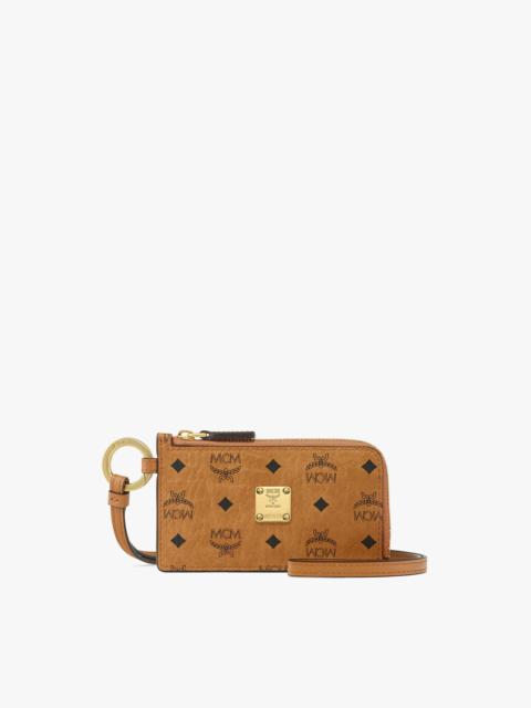 MCM Aren Card Pouch in Visetos