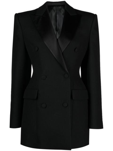WARDROBE.NYC fitted-waistline double-breasted blazer dress