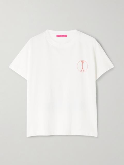 The Elder Statesman Printed Cotton And Cashmere-blend Jersey T-shirt