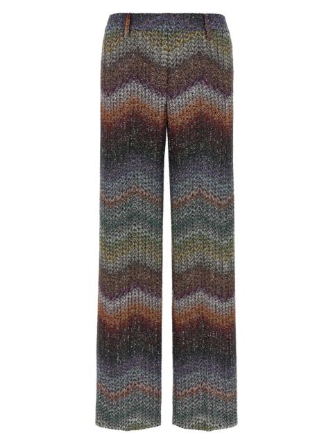 Missoni Zigzag lamé viscose pants