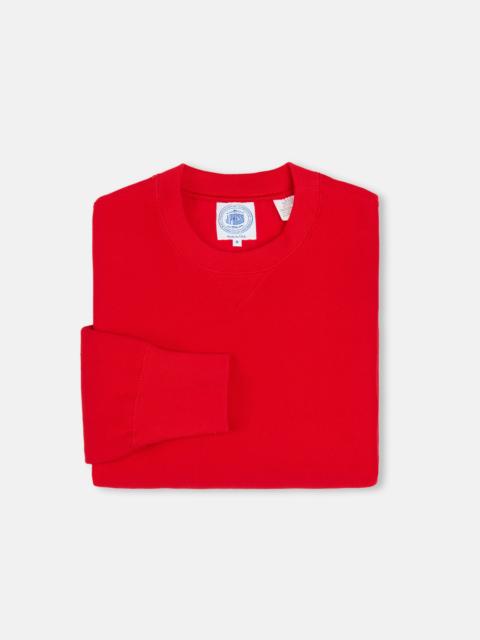 J. PRESS MADE-IN-USA RED HEAVYWEIGHT SWEATSHIRT