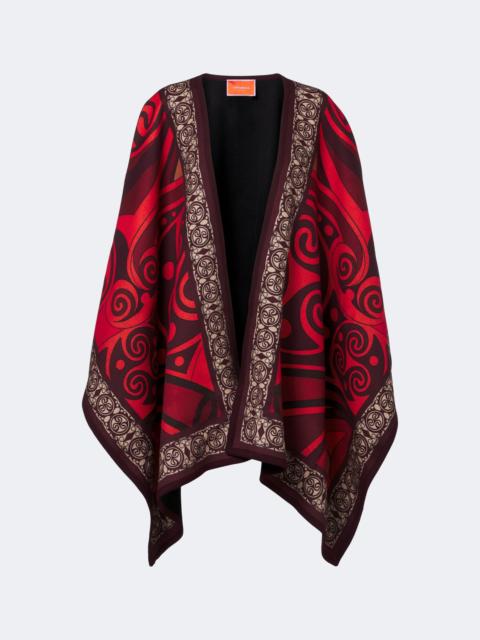 La DoubleJ Alchemy printed wool shawl