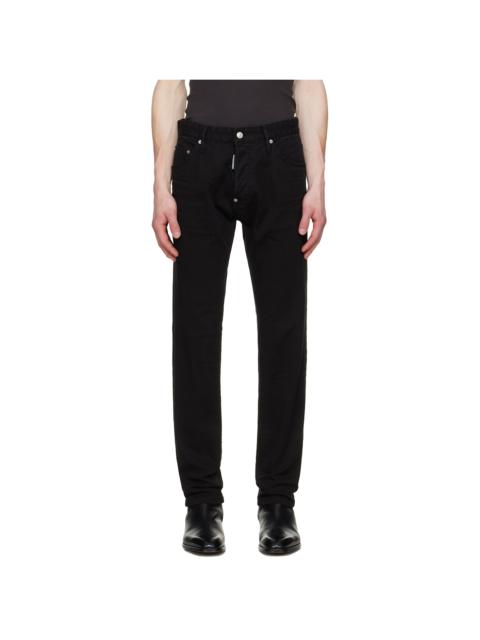 DSQUARED2 Black Garment Dyed Teddy Jeans