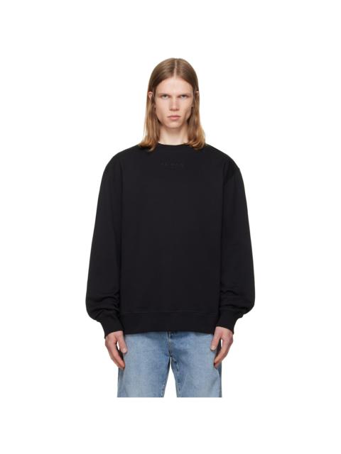 Balmain Black Embroidered 'Balmain Paris' Sweatshirt