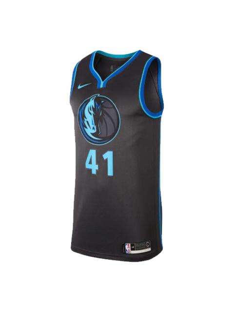 Nike Nike NBA Dirk Nowitzki City Edition Swingman - Dallas Mavericks Black AJ4604-060