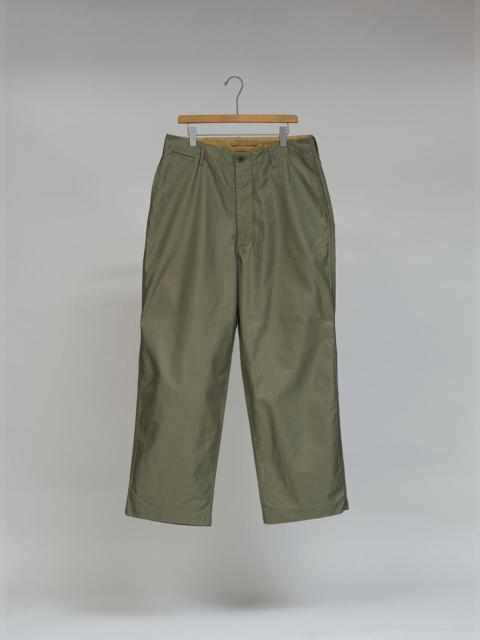 Nigel Cabourn New Basic Chino Pant Moleskin in Green