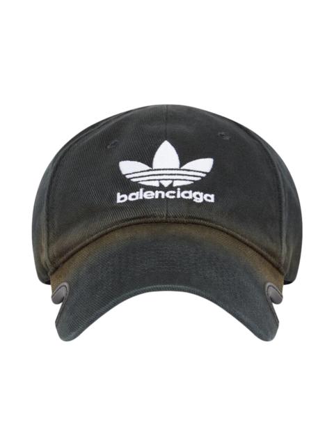 BALENCIAGA Balenciaga x adidas Trefoil Balenciaga Logo Cap Black/White