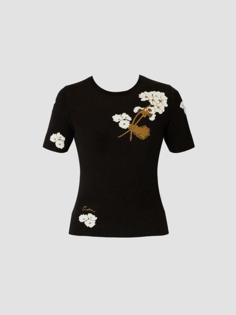 Erdem SHORT SLEEVE KNIT TOP