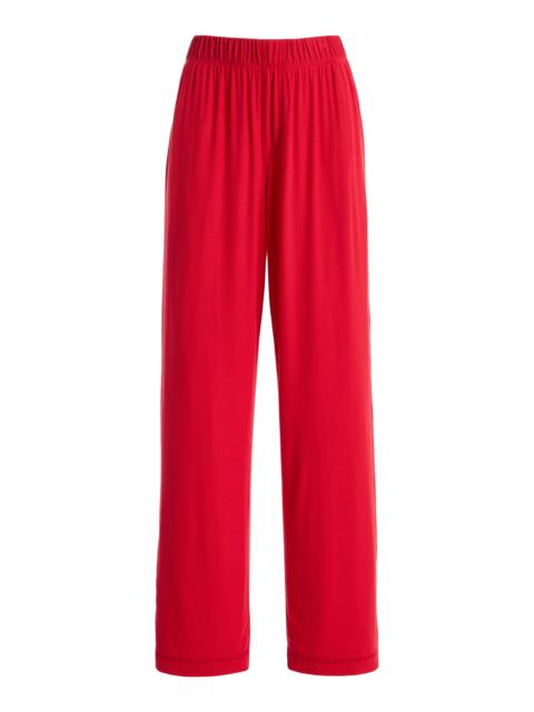 ÉTERNE Ribbed Lounge Pants red