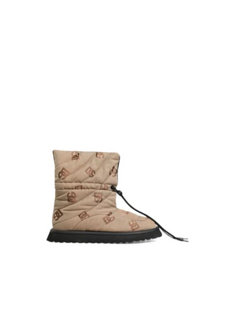 Dolce & Gabbana logo-print quilted boots