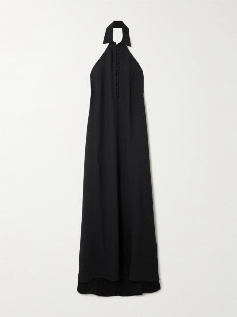 Taller Marmo Barbara Open-back Crepe Gown