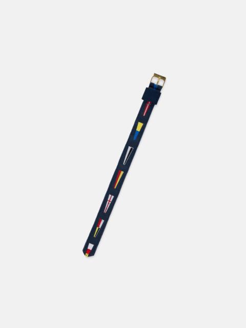 J. PRESS PENNANT MOTIF NYLON WATCH STRAP