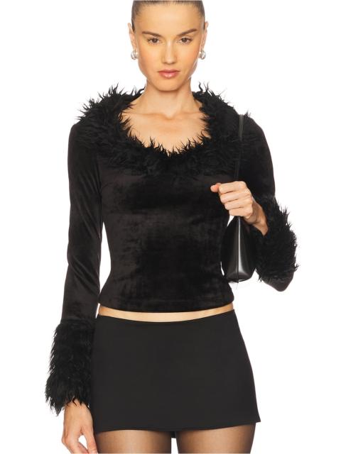 VERSACE JEANS COUTURE Velvet Top