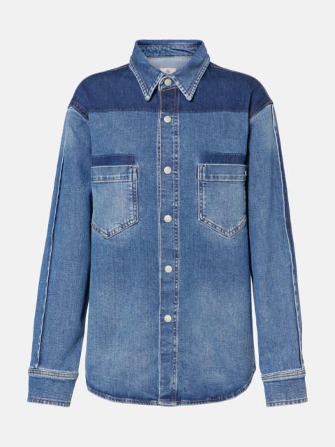AG Jeans Monaco patchwork denim shirt