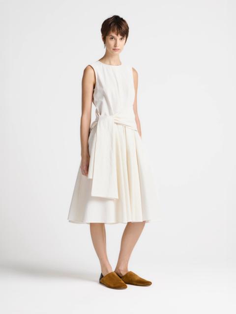JW Anderson WOMENS CLOQUE DRESS IN IVORY