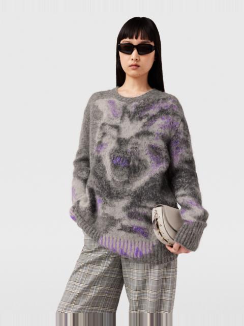 Kitten Graphic Knit Sweater