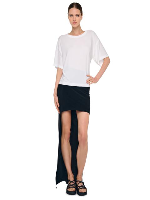 NORMA KAMALI SHORT SLEEVE BOXY T