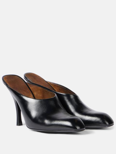 KHAITE Colt 100 leather mules