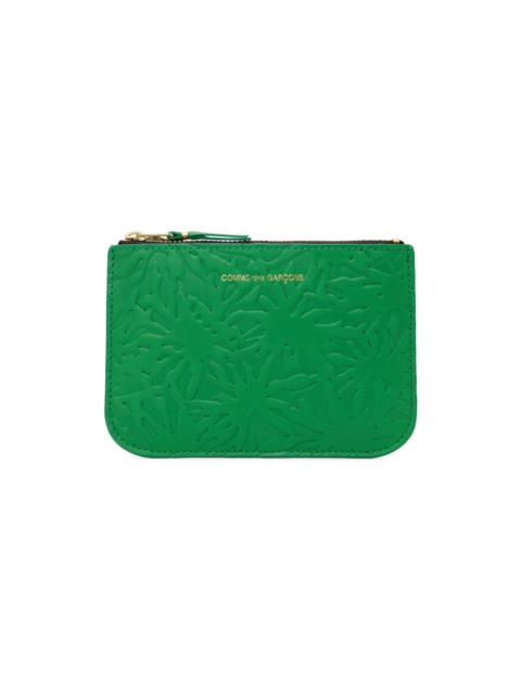 Green Embossed Pouch