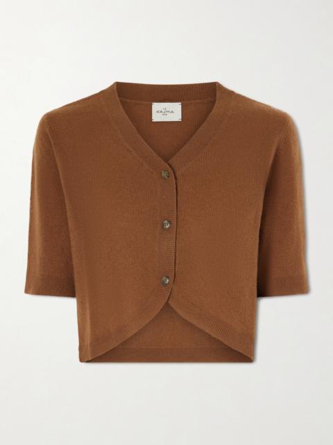 LE KASHA Fano Cropped Cashmere Cardigan