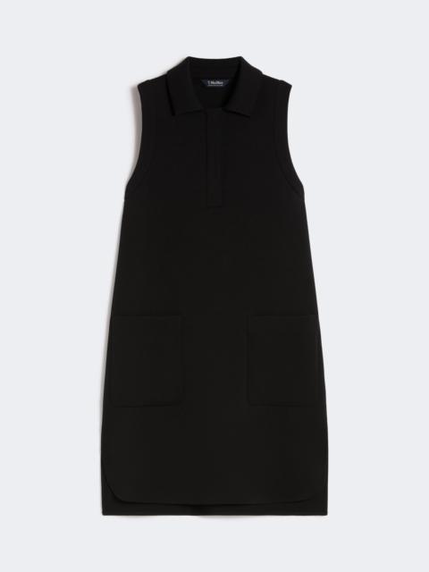 'S Max Mara Scuba jersey polo dress - BLACK