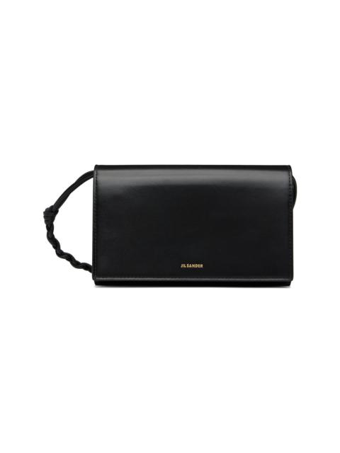 Jil Sander Black Tangle Wallet Bag