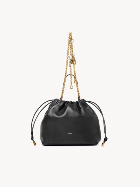 Chloé SMALL CHLOÉ ICONS SHOULDER BAG WITH CHAIN IN SOFT LEATHER