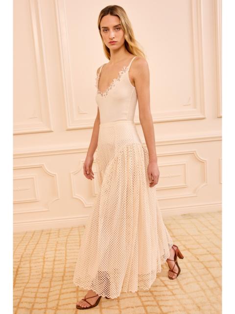 ULLA JOHNSON Faun Eyelet Cotton Skirt