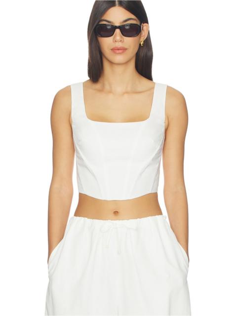 SIMKHAI Clio Cotton Bustier Top