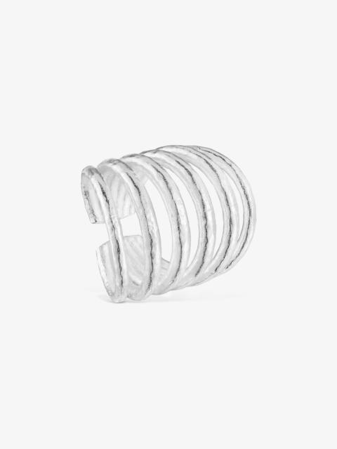 TOUS Wide silver open Ring Duna