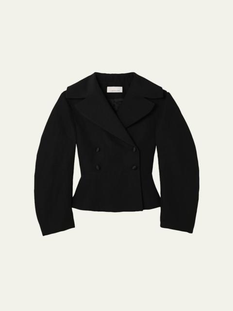 LIBEROWE Jiani Double-Breasted Peplum Jacket