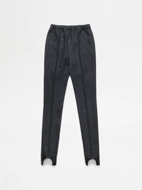 Tod's WOOL TROUSERS - GREY