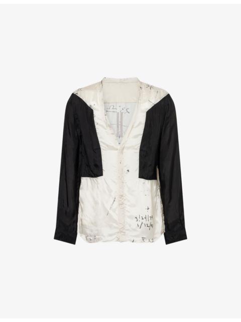 Rick Owens Larry Fogpocket Satin Shirt