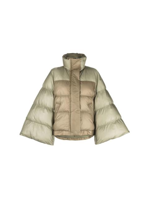 sacai bell sleeves puffer jacket