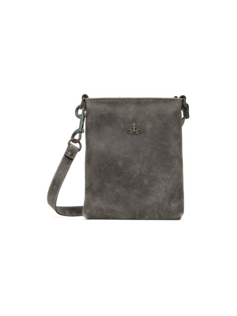 Gray Duke Square Crossbody Bag