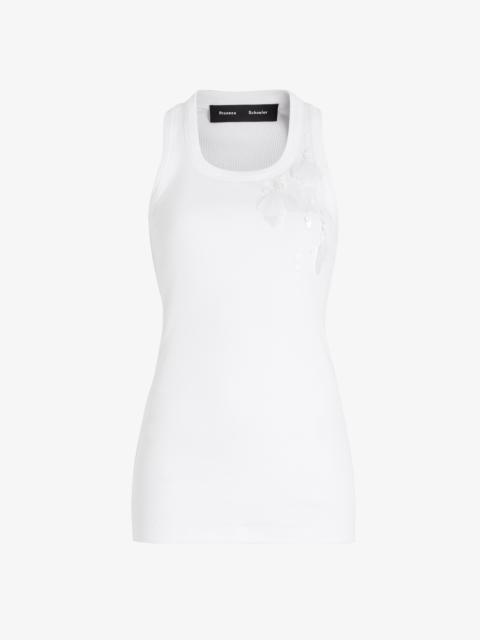 Proenza Schouler Tana Top in Embroidered Cotton