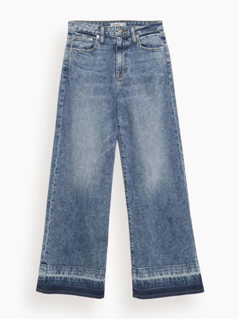 SIMKHAI Jude High Rise Crop Wide Leg Jean in Sherwood
