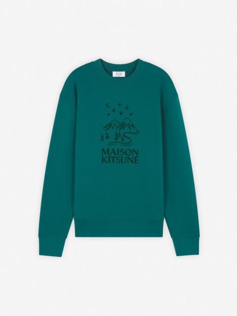 Maison Kitsuné SKETCHED LANDSCAPE COMFORT SWEATSHIRT