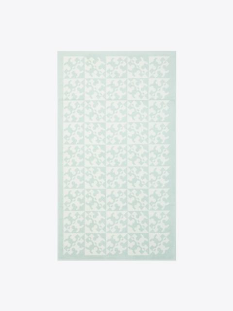 TORY BURCH Diagonal T Jacquard Towel