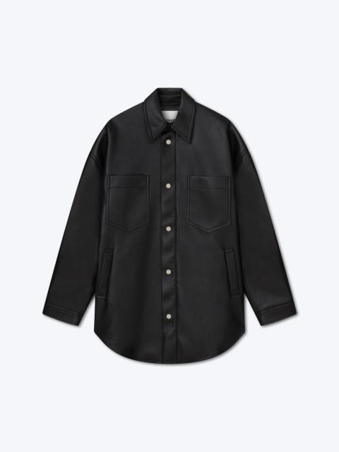 Nanushka MARTIN - Regenerated leather overshirt - Black