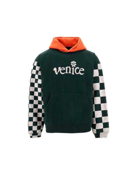 ERL 'VENICE' HOODIE WITH CHECK SLEEVES