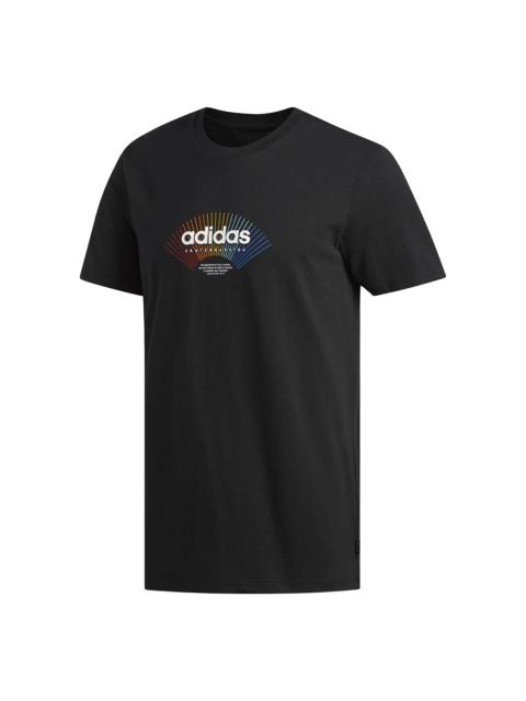adidas Clarendon Tee "Black / Multicolor" DU8349