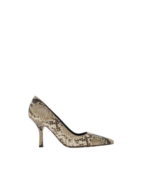 Burberry python-print leather Dame High Pumps​